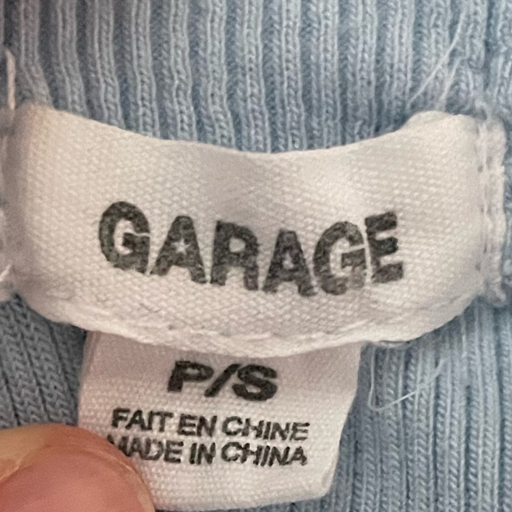 Light Blue Ribbed T-Shirt - Picture 2 of 2